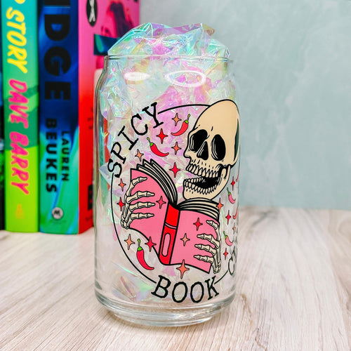 Spooky Book Club - 16oz Libbey Glass Can Cup – Cricket Paper Co.