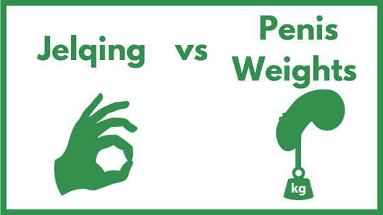 Comparación entre Jelqing y colgar pesas