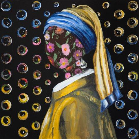 Abstract Girl with the Pearl Earring