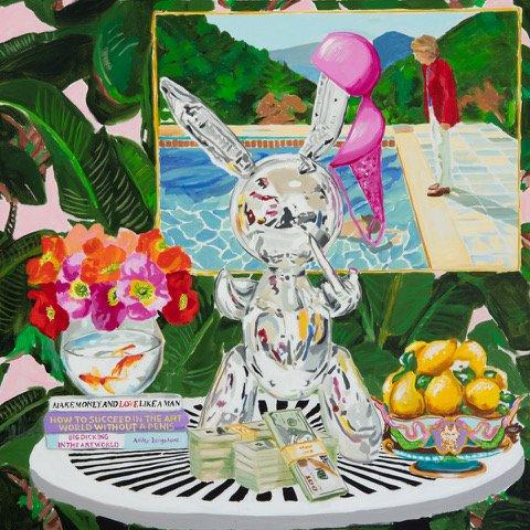 Still Life with Koons Bunny