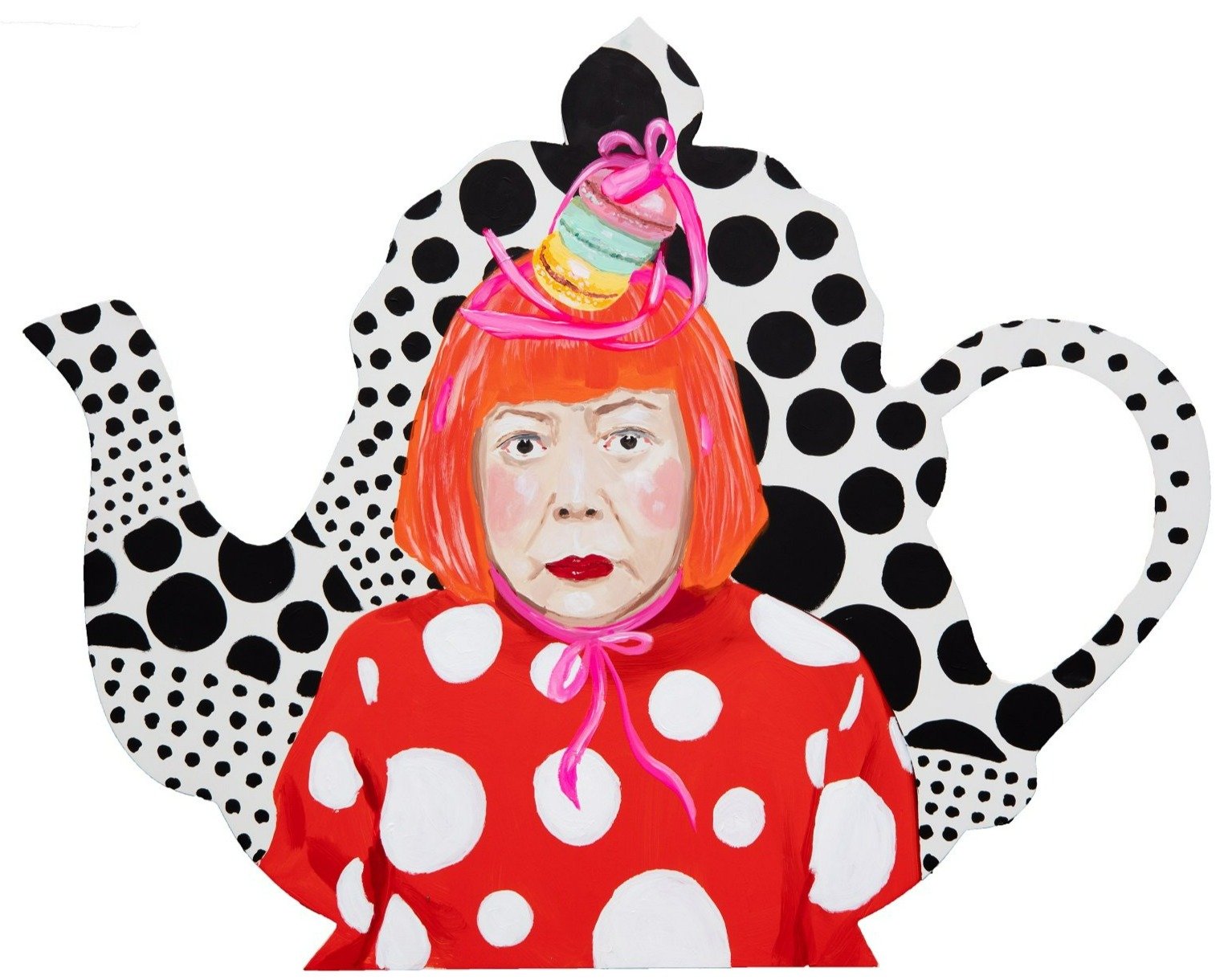 Yayoi Kusama Teapot Cutout