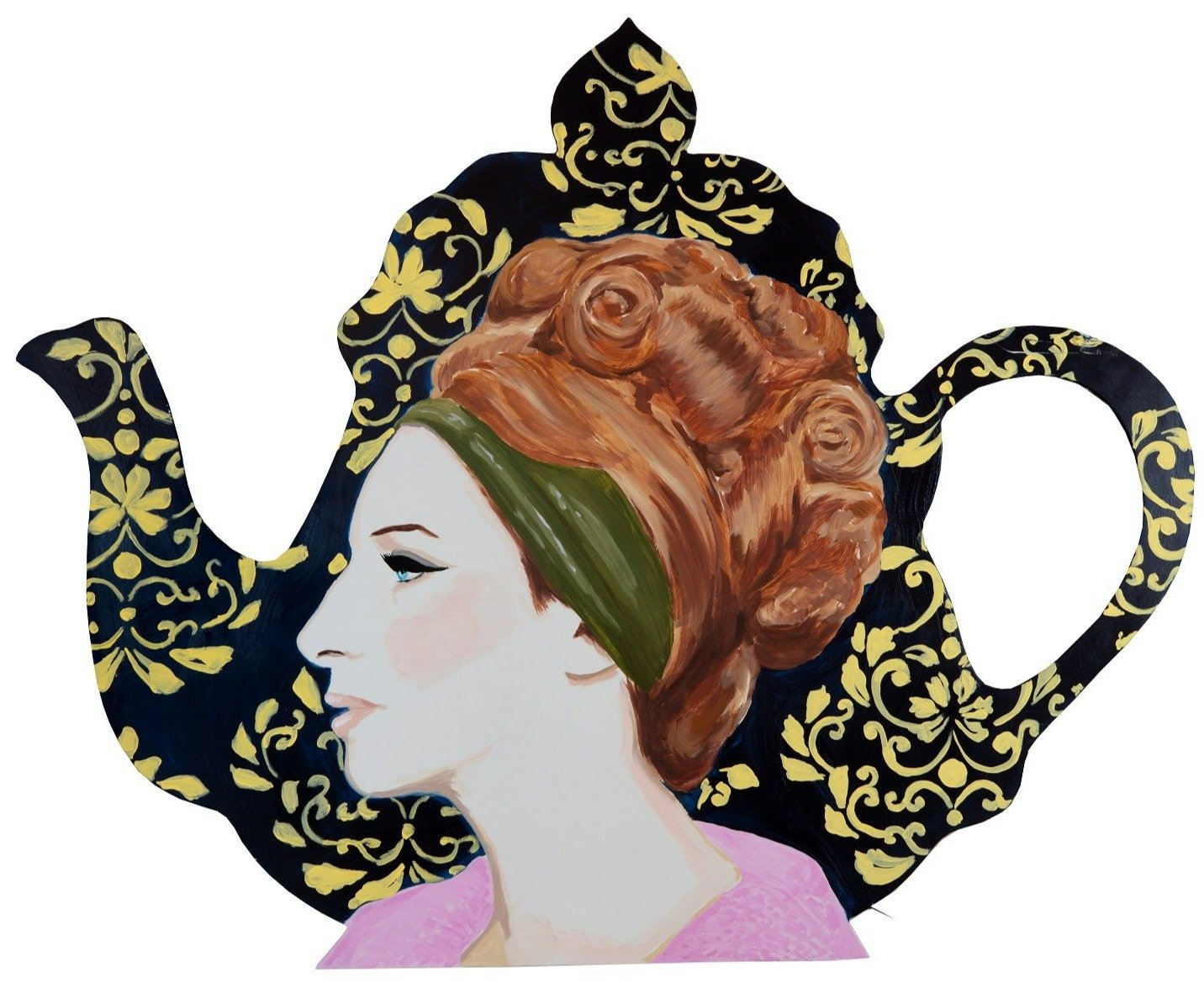 Barbra Streisand Teapot Cutout