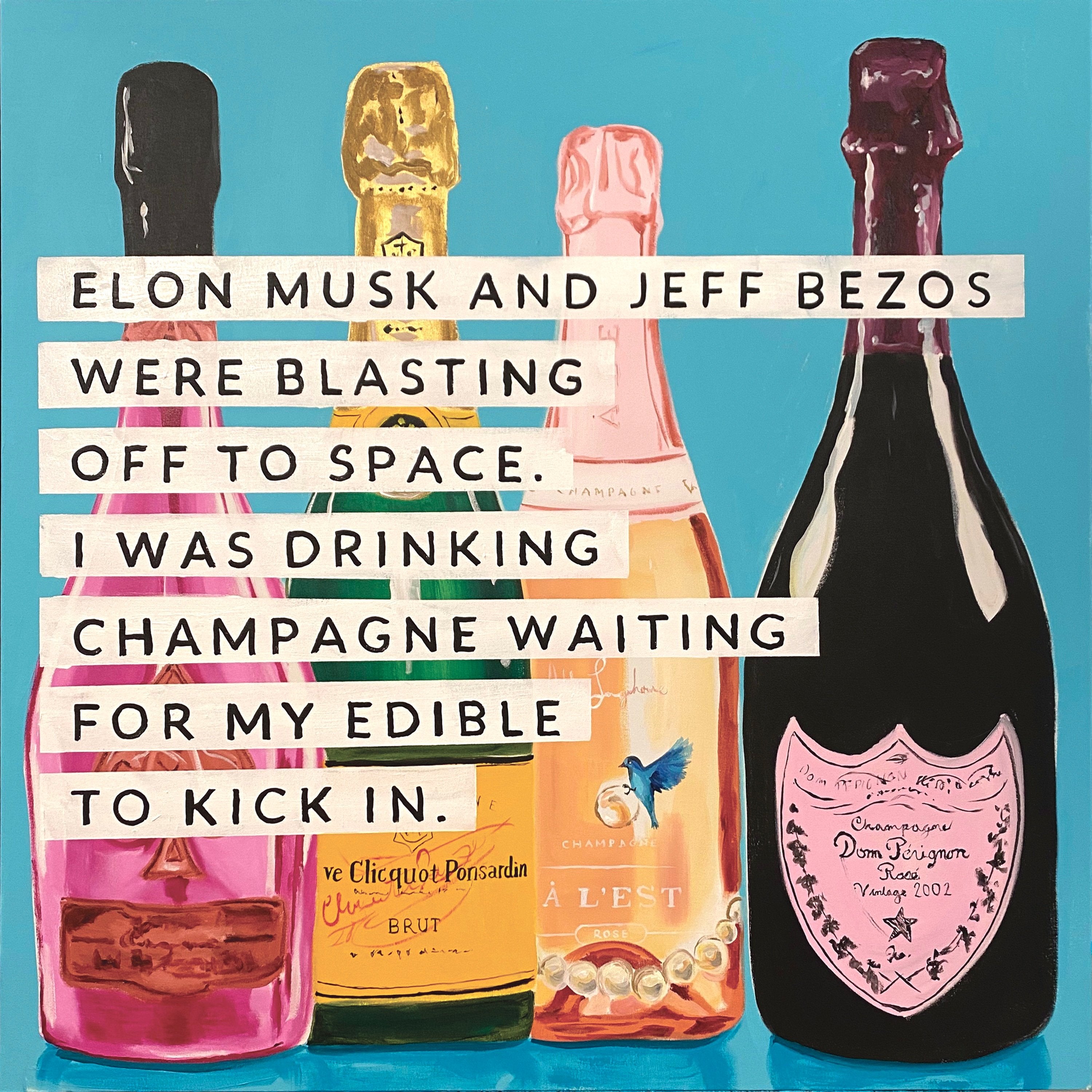 Elon Musk and Jeff Bezos Were Blasting off to Space. I Was Drinking Champagne Waiting for My Edible to Kick In.