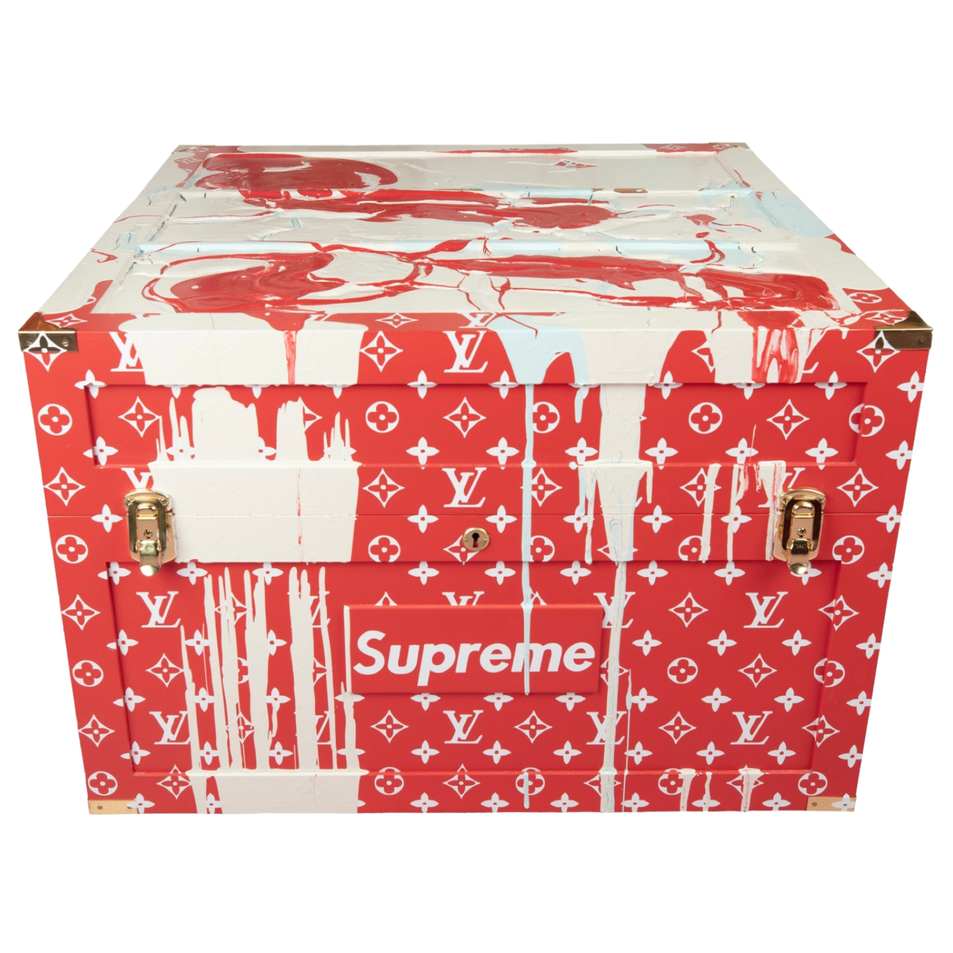 Supreme x Louis Vuitton Deck and Trunk at the Louis Vuitton Exhibition in  NYC  rstreetwear