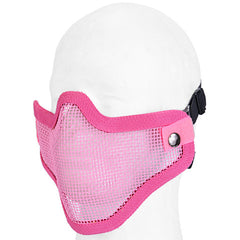 Pink Half Face Mesh Mask (MESHMASKH) - Totowa Airsoft