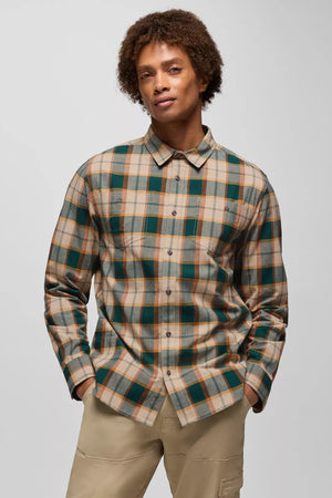 Dolberg M's Slim Fit Flannel Shirt: Almond - Ecology 