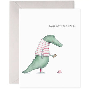 E. Frances Alligator Hard Day Greeting Card - Ecology 