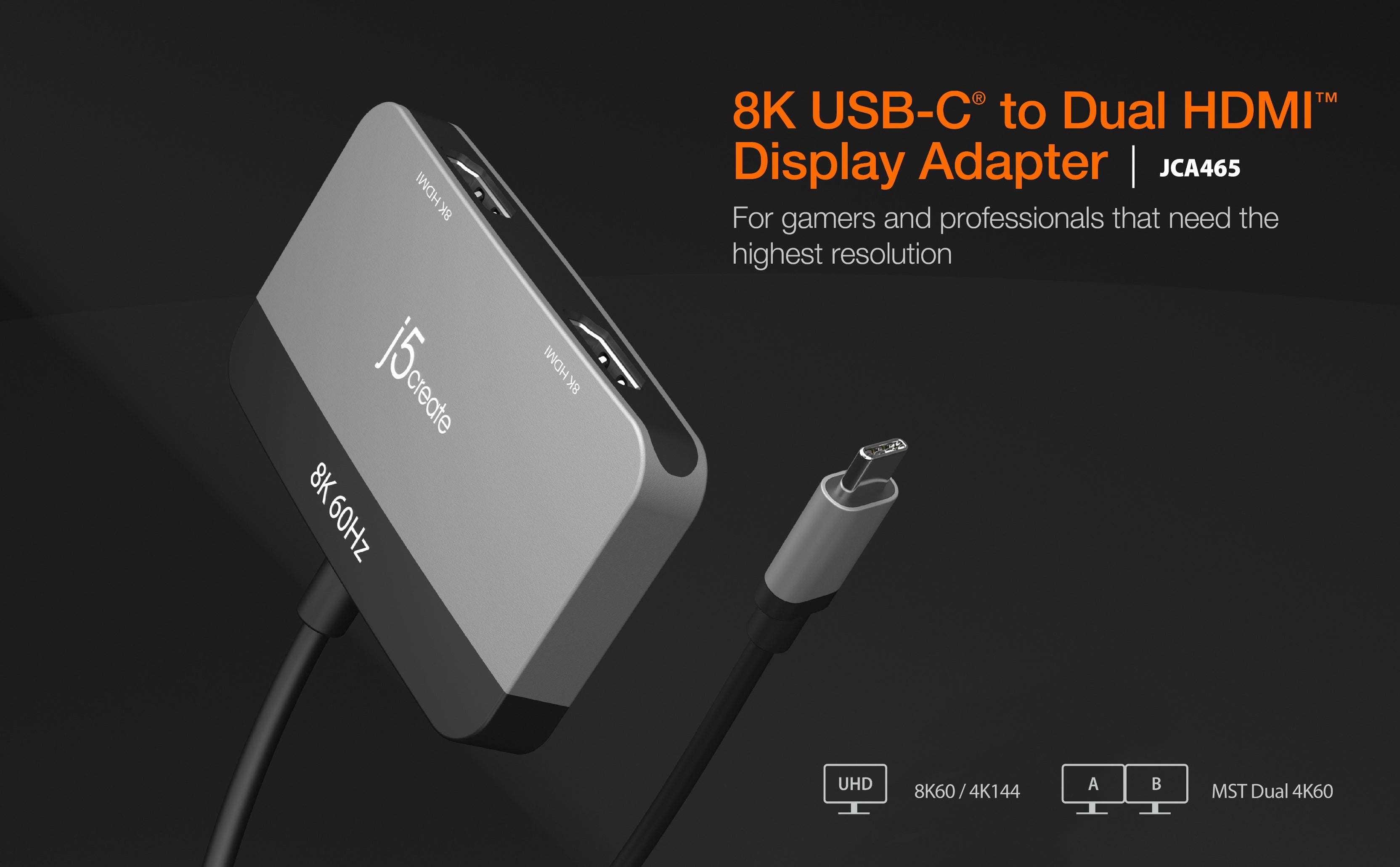 Adaptador USB-C a HDMI dual - JCA365 - MaxiTec