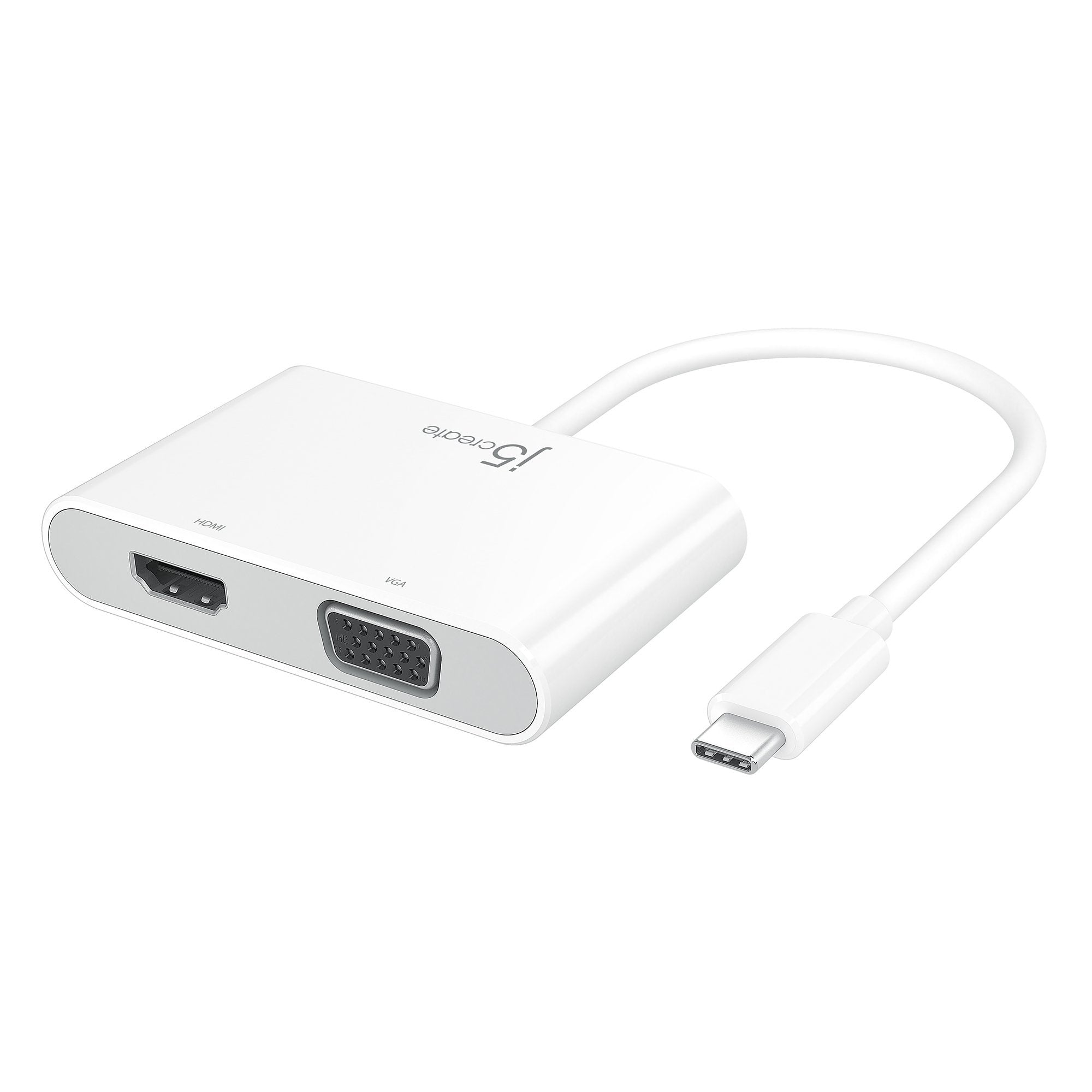  JCA175 USB-C to VGA & HDMI Multi-Display Adapter