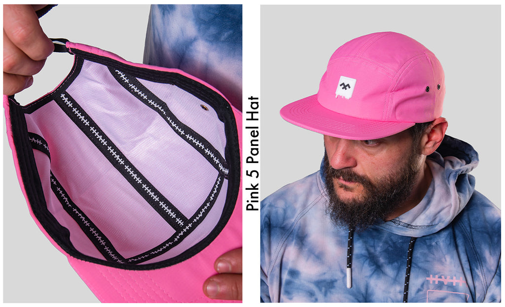 Pink 5 Panel Hat