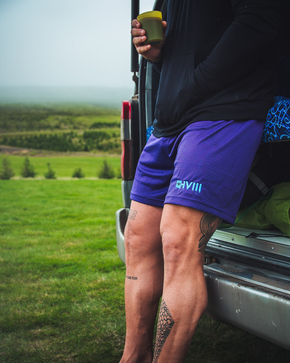 Drip Collection - Mesh Shorts - Purple