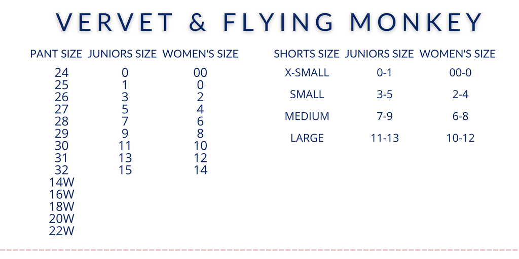 Jeans Size Guide  KanCan Judy Blue Vervet Flying Monkey Miss Me JBD –  American Blues