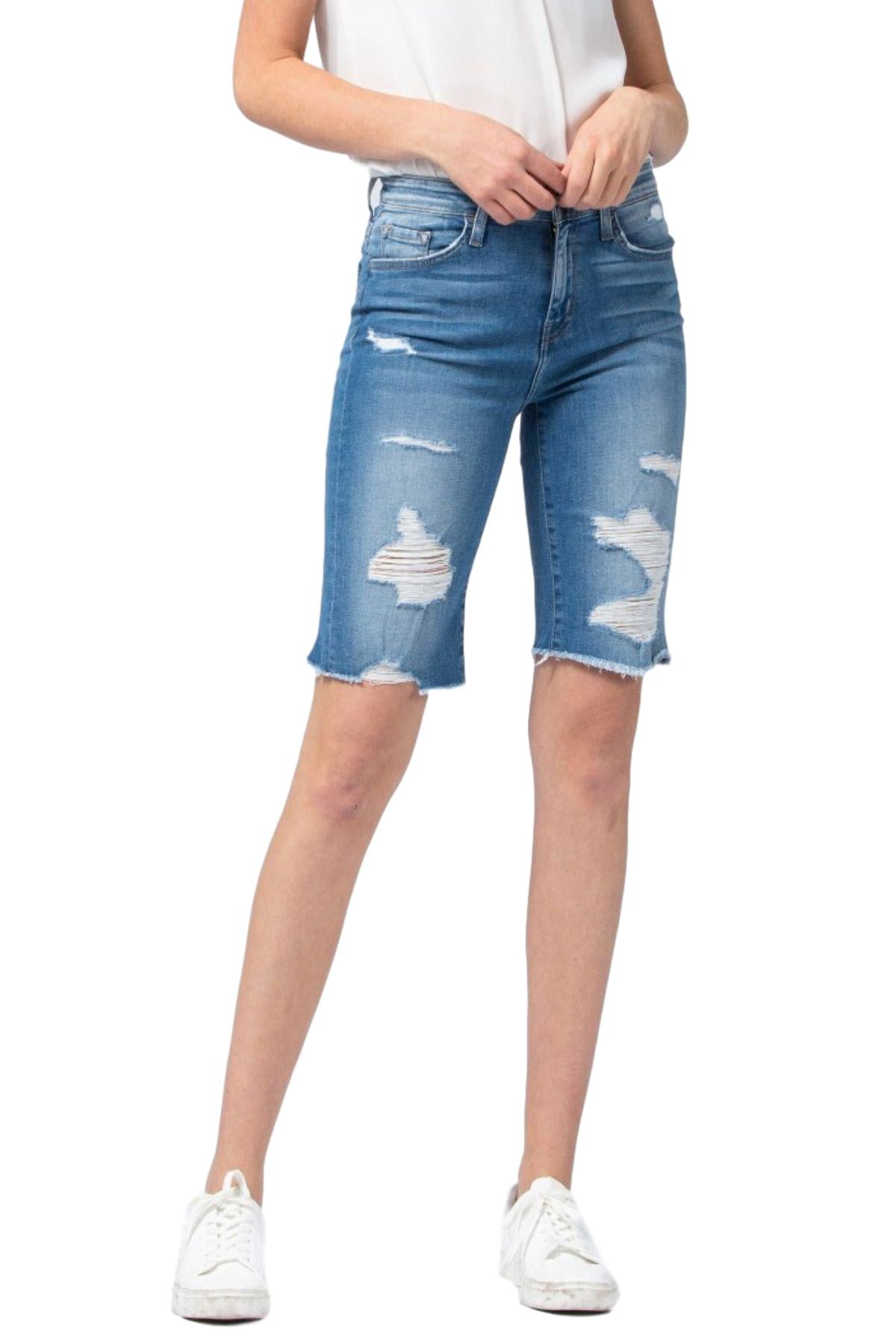 Flying Monkey Jeans  Instantaneous High Rise Shorts F4694