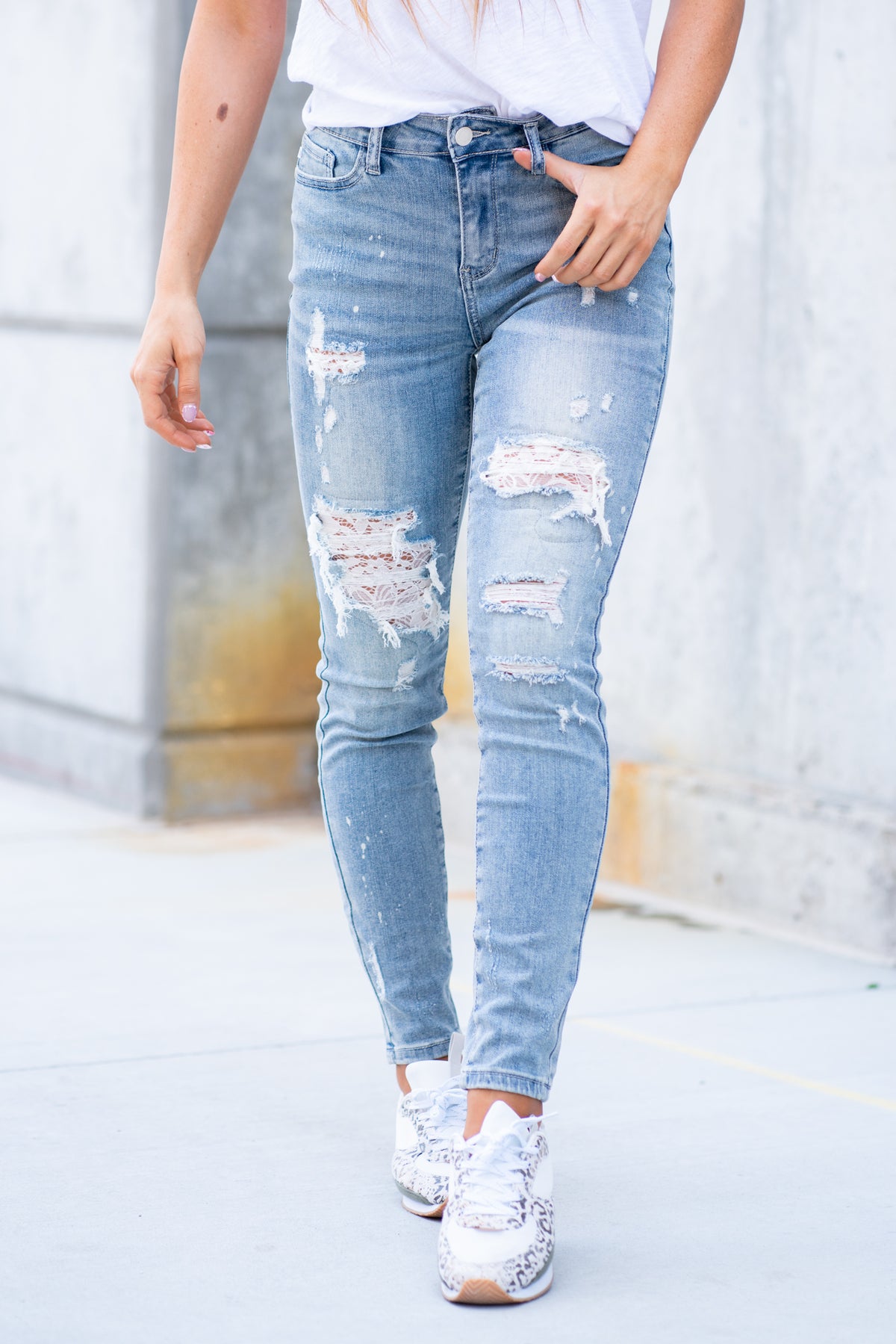 Buy Light Blue Mid Rise Skinny Jeans for Women Online