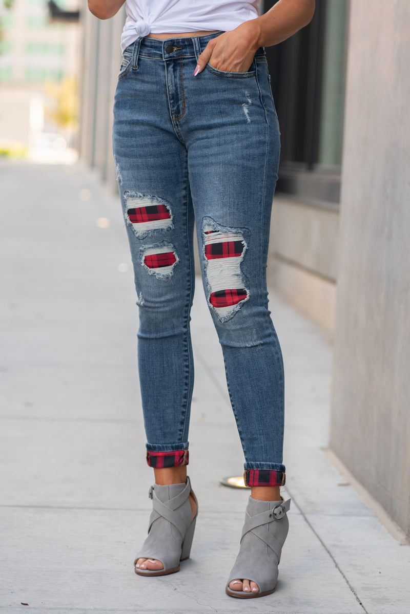 Judy Blue Jeans | So Buffalo Plaid 