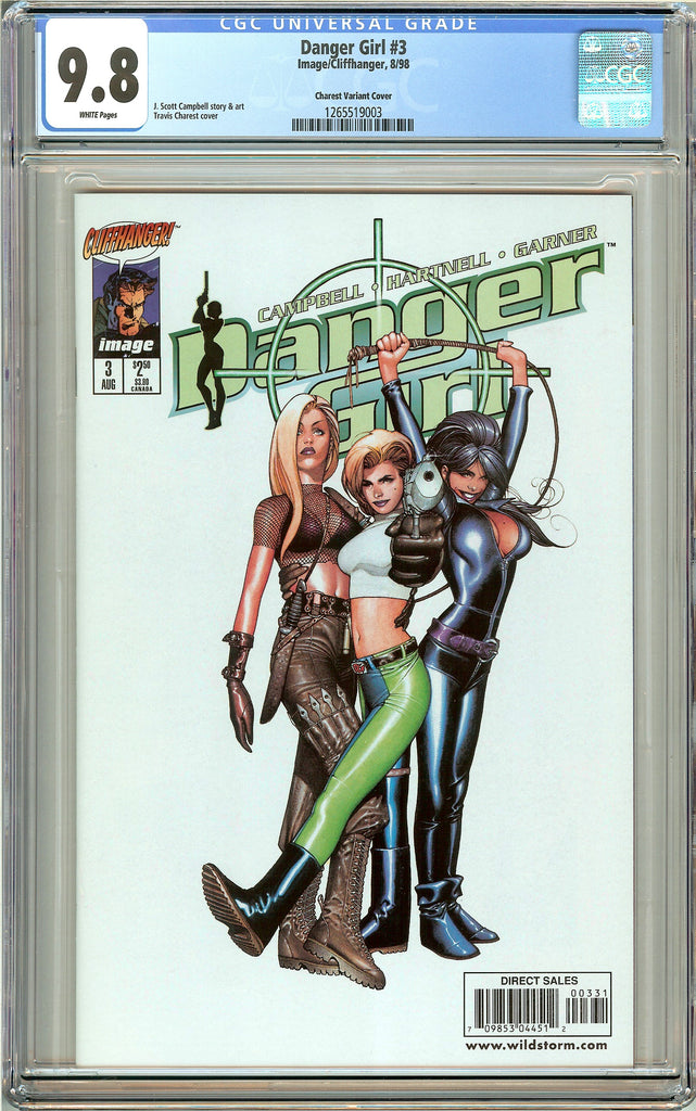 Danger Girl 3 Cgc 9 8 White Pages 1265519003 Charest