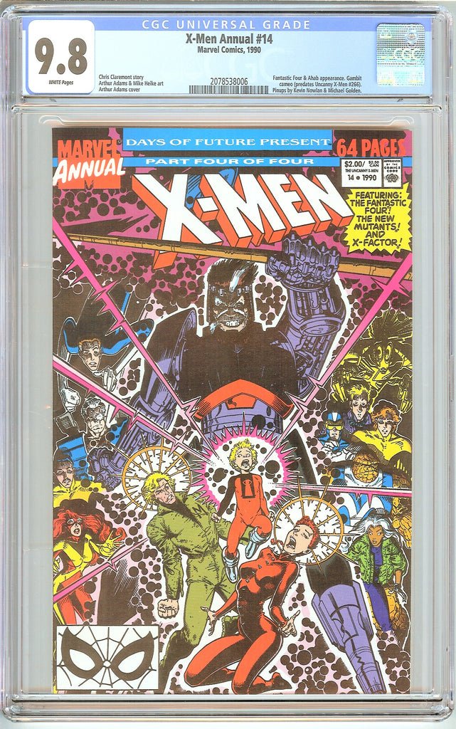 Uncanny XMen Annual 14 CGC 9.8 White Pages (1990) 2078538006 Gamer