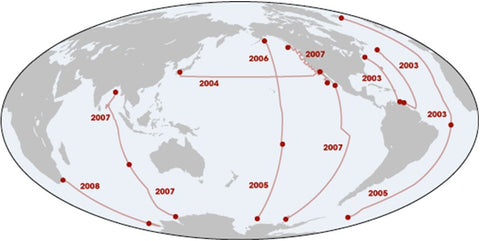 Global CO2 sampling sites