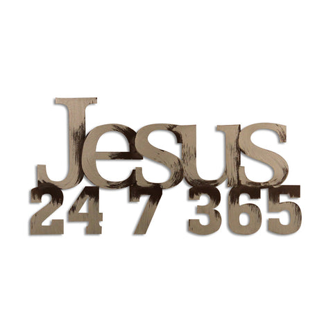 Jesus 24 7 365 Wall Decor Letter2word Com
