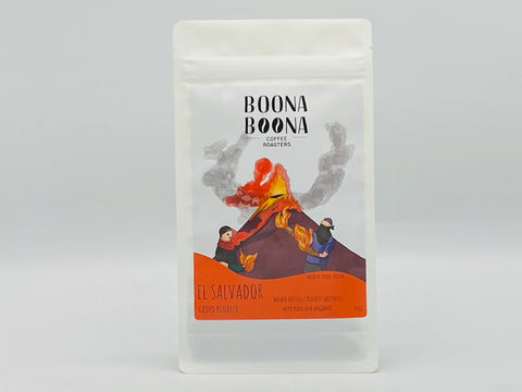 Boona Boona - Printed Label on Coffee Bag