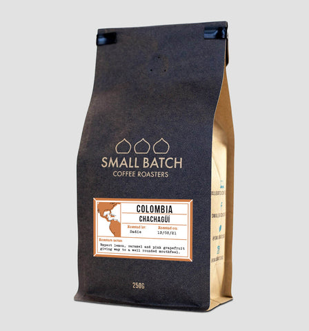 Small Batch Coffee Bag with Printed Label