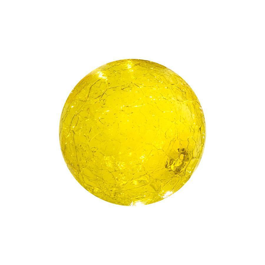 3"  CRACKLE-LEMON Glass Ball