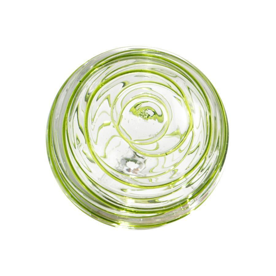 4.5""  CLEAR W/LIME THREADS
