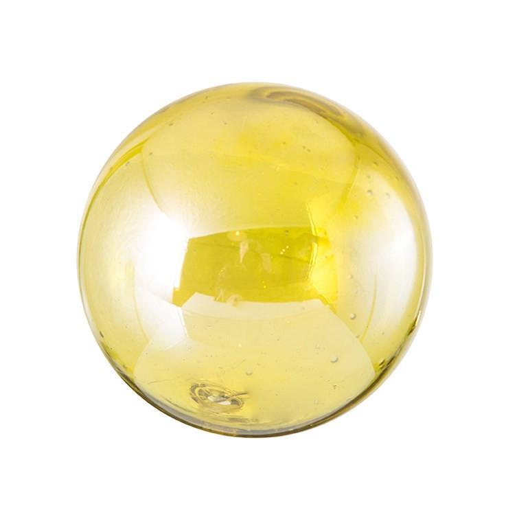 4.5"  LEMON LUSTER Glass Ball