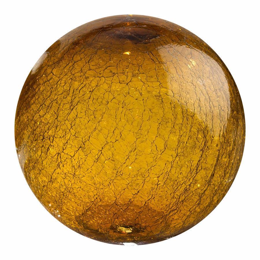 8""  CRACKLE-AMBER