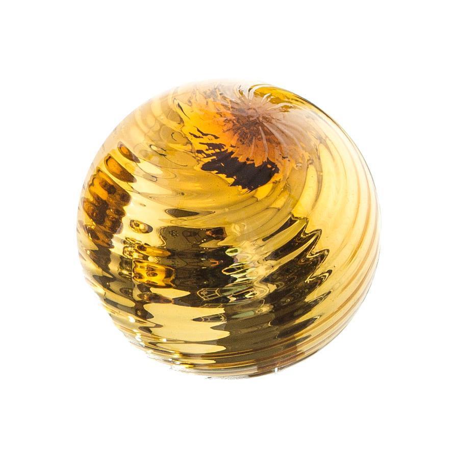 4.5""  AMBER TWIRLED PLATED