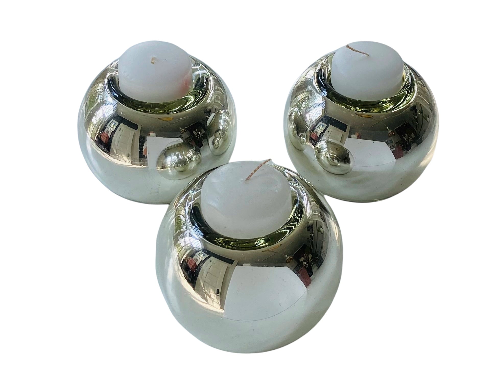 Silver Votive Spheres