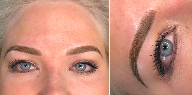 Ashy Brow Colour Correction Case Study Microblading + Shading After