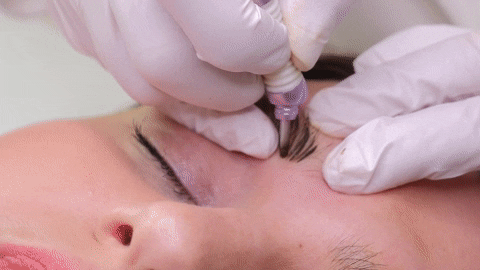 See the Sweet Spot when Microblading on Tina Davies Professional