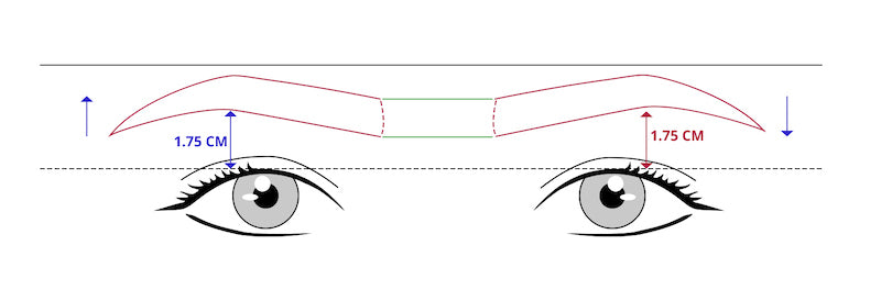 Tina Davies Case Study Brow Mapping Eyebrow Axis Imbalance Solution 3
