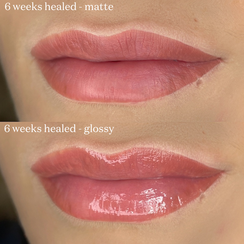 Lip Magic Lip Blushing Case Study 6 Week Healed Results