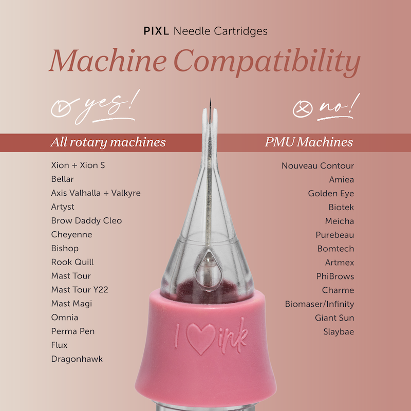 PIXL Needle Cartridge Machine Compatibility 