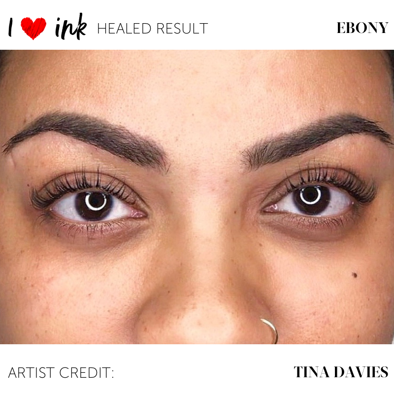 Tina Davies x Perma Blend Ebony Healed Results