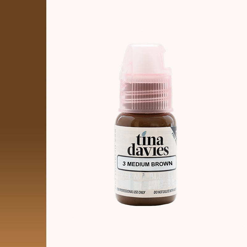 Shop Tina Davies x Perma Blend I Love Ink Brow Pigment for Permanent Makeup and Microblading in Medium Brown