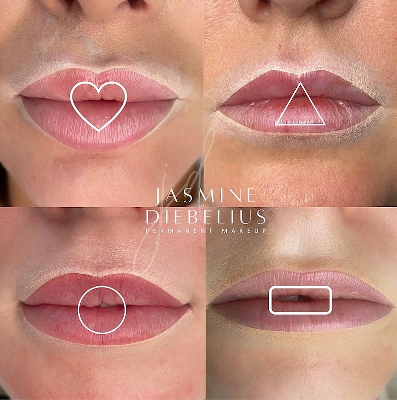 Lip Magic Online Lip Blushing Course for Permanent Makeup Artists on THe Collective by Tina Davies - Lip Shapes