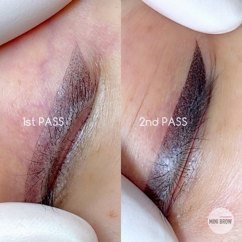 Mini Ha Eyeliner PMU Procedure Using Tina Davies I Love Ink Precision Needle Cartridges in Size 1RL