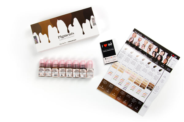 Tina Davies x Permablend I love Ink Original Eyebrow PMU Pigment Collection Set