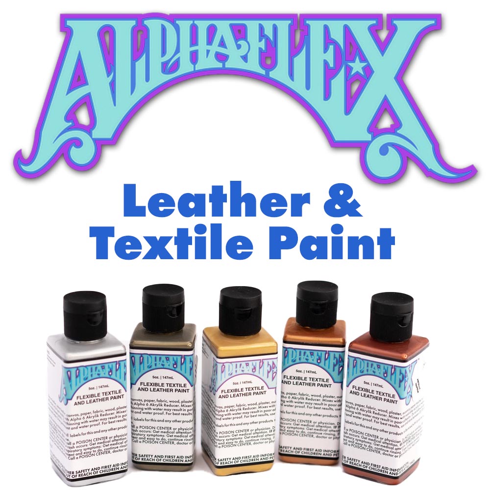 AlphaFlex Electroshock Bundle - Flexible Textile and Leather Paint - 1 oz