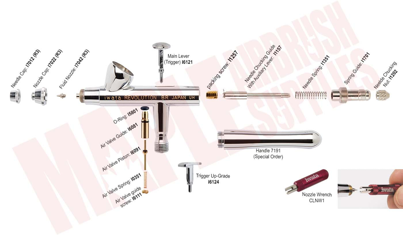 iwata Revolution Airbrush Parts Guide