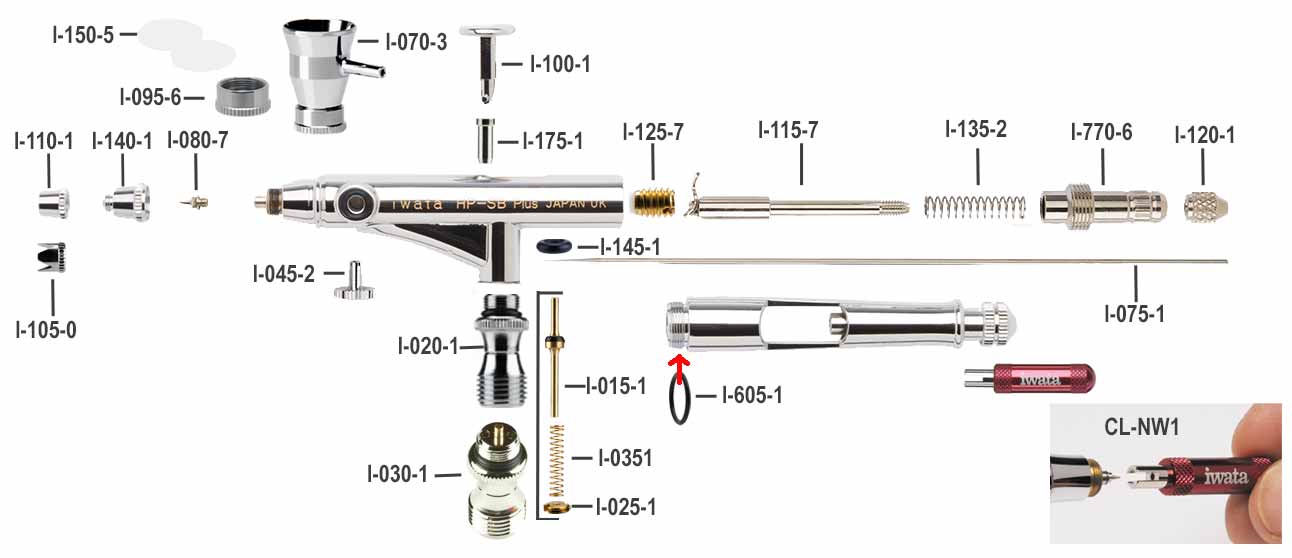 Ammo by MIG Airbrush Parts -Complete Air Valve Assembly