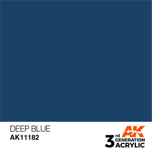 AK Interactive 3rd Gen Deep Blue – Maple Airbrush Supplies