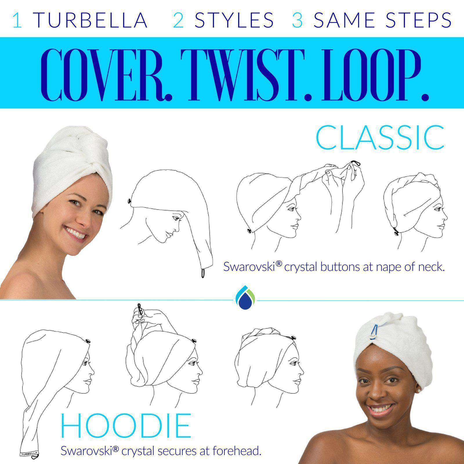 Microfibre Hair Towel Wrap Hair Towel to Tame Frizz  Coco  Eve