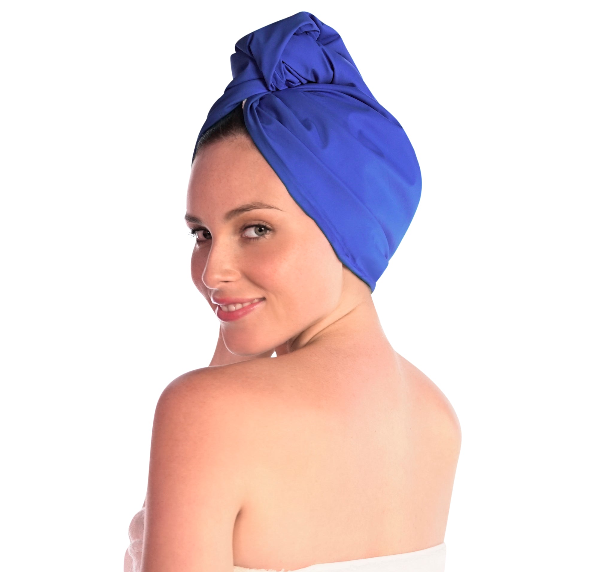 TURBELLA 2in1 The Only Hair Towel Wrap + Shower Cap Turban Combination