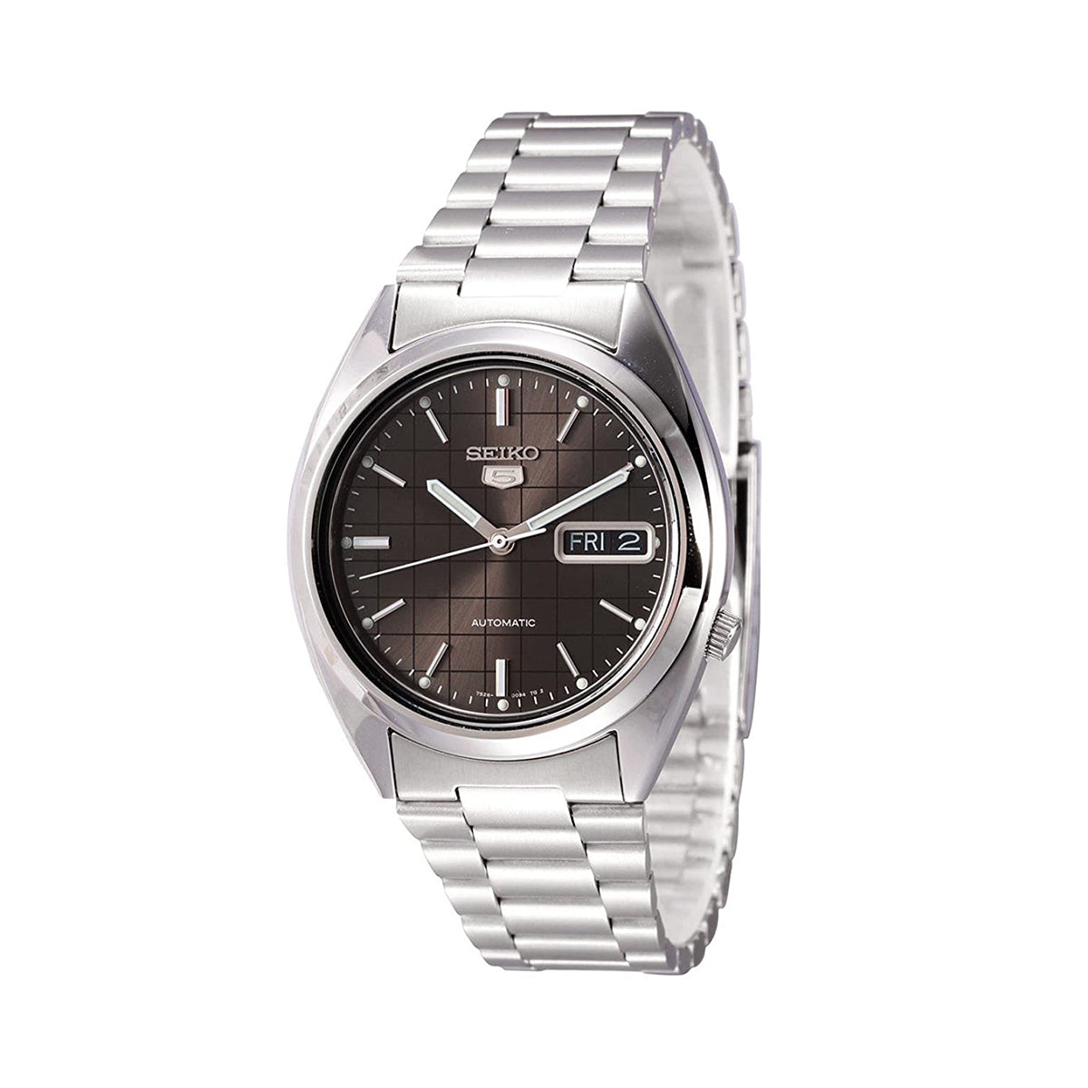 Seiko Men's SNXF07K Automatic Silver Stainless-Steel Automatic Watch ...