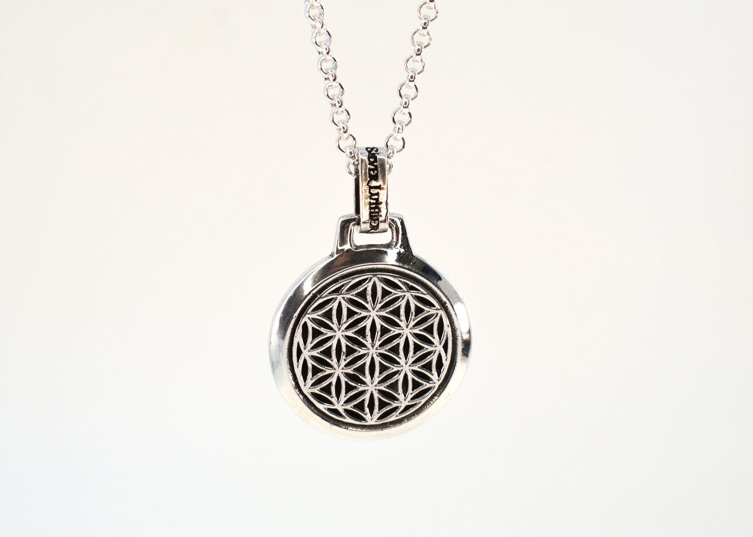 Sri Yantra Necklace  Handcrafted by Silver Luthier