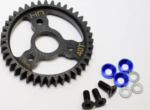 HOT RACING SRVO440 Traxxas MOD1 Steel Spur Gear Blue 40T - Tony's Hobbies